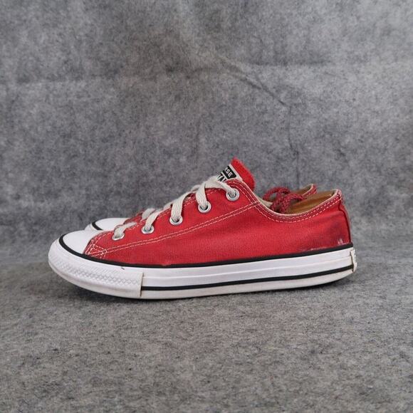 Converse Shoes Kids 3 Sneaker Chuck Taylor All Star Low Classic Red Canvas Youth - Picture 4 of 12